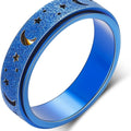 Jewelry wholesale Classic Stainless Steel Fine Jewelry Moon Stars Rotatable Finger Rings