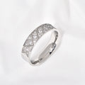 Jewelry wholesale Punk Hip Hop Jewelry Stainless Steel Prismatic Zircon Finger Rings