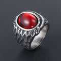 Jewelry wholesale Wholesale Retro Stainless Steel  Stones Squama Pattern Carve Rings