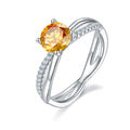 Jewelry wholesale Hot Sale Jewelry 1ct 1.0ct 6.5mm Moissanite S925 Silver Wedding Ring
