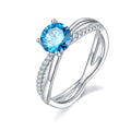 Jewelry wholesale Hot Sale Jewelry 1ct 1.0ct 6.5mm Moissanite S925 Silver Wedding Ring