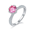 Jewelry wholesale Wholesale 925 Silver VVS D Round Cut Moissanite Wedding Promise Rings