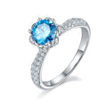 Jewelry wholesale Wholesale 925 Silver VVS D Round Cut Moissanite Wedding Promise Rings