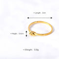 Personalized Anti Tarnish Women Gold Knot Finger Rings WAN4 Jewelry