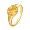 Jewelry wholesale Concise Stainless Steel Jewelry Round Radial Stripe Pattern Band Rings