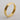 Jewelry wholesale Hot Selling Double Layer Vacuum Plating 18K Gold Bicyclic Ring