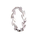 Jewelry wholesale Trendy Stainless Steel Jewelry Leaves Olive Branch Shape Ring