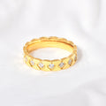 Jewelry wholesale Wholesale Fine Jewelry 18K Gold Plated Zircon Rhombus Rings