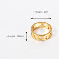 Jewelry wholesale Wholesale Luxury Stainless Steel Cuban Chain Waterproof Finger Rings
