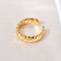 Jewelry wholesale Explosive Textured Finger Twist Ring Adjustable Ring