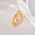 Jewelry wholesale Hyperbole Design Stainless Steel Jewelry Curve Geometric Ring