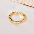 Jewelry wholesale Trendy Fashion Jewelry Stainless Steel Heart Ripple Shape Finger Ring