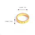 Jewelry wholesale Trendy Jewelry 18K Gold Plated Moon Star Shape Engrave Finger Rings
