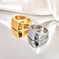 Jewelry wholesale Trendy Jewelry High Polish Custom LOGO Ring Waterproof Band Rings