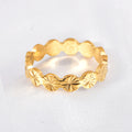 Jewelry wholesale Wholesale Stainless Steel Jewelry Round Radial Oblique Pattern Ring