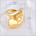 Jewelry wholesale Unique Irregular Geometric High Polish Hyperbolic Exaggerated Ring