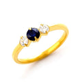 Jewelry wholesale Retro 18K Gold Plated Geometric Multicolor Colorful Zircon Inlaid  Ring
