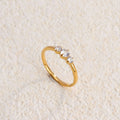Jewelry wholesale Retro 18K Gold Plated Geometric Multicolor Colorful Zircon Inlaid  Ring