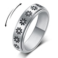 Jewelry wholesale Trendy Stainless Steel Jewelry Cute Pattern Rotatable Rings