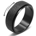 Jewelry wholesale Trendy Concise Design Jewelry 8mm Multi Color Frosted Texture Rings