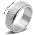 Jewelry wholesale Trendy Concise Design Jewelry 8mm Multi Color Frosted Texture Rings
