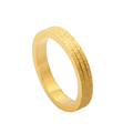 Jewelry wholesale Wholesale Stardust Triple-Groove Slim 304 Stainless Steel Band Ring – 18K Gold Plated, Waterproof
