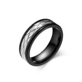 Jewelry wholesale Hip Hop Jewelry Rhombus Mesh Pattern PVD Stainless Steel Rings