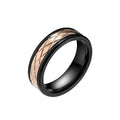 Jewelry wholesale Hip Hop Jewelry Rhombus Mesh Pattern PVD Stainless Steel Rings