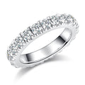 Jewelry wholesale High Quality Vvs Iced Ring 925 Silver Engagement Moissanite Ring