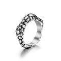 Jewelry wholesale Punk Inoxidable Stainless Steel Animal Crocodile Snake Skin Rings