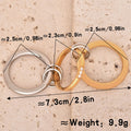 Jewelry wholesale Unique Design Wholesale Fine Jewelry Full Zircon Three Layer Link Rings