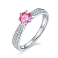 Jewelry wholesale Luxury Design 925 Silver 0.5ct Moissanite Couple Engagement Rings