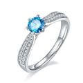 Jewelry wholesale Luxury Design 925 Silver 0.5ct Moissanite Couple Engagement Rings
