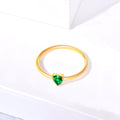 Jewelry wholesale Simple Classic Stainless Steel Jewelry Zircon Heart Rings For Gift