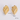 Retro 18K Gold Steel Texture Geometric Ear Studs Fashionable Personalized High Grade Leaf Sun Zircon Earrings For Women WAN4 Jewelry