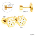 Jewelry wholesale Hot Sale Stainless Steel Christmas Jewelry Helix Spiral Stud Earrings
