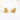 18K Gold Plated Stainless Steel Jewelry Heart-Shape Pleated Design Luxury Vintage Fashion Women Wedding Engagement Gift Earrings WAN4 Jewelry