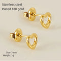Jewelry wholesale Hot Sale Cute Mini Pattern Hollow Geometry Irregular Stud Earrings