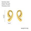 High Quality 18K Gold Drop Design Delicate Jewelry Stainless Steel Electroplated Polished for Party Gift Women's Stud Earrings WAN4 Jewelry